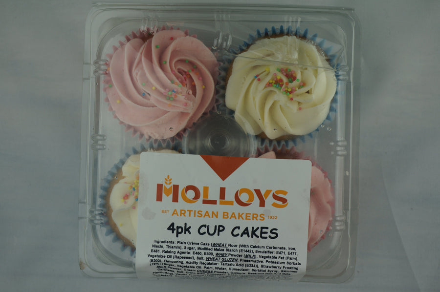 Cup Cakes 4 pack - Molloys Bakery
